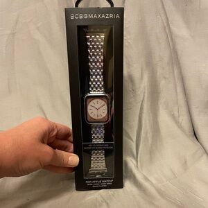 BCBGMaxAzria Silver Smartwatch Case and Band